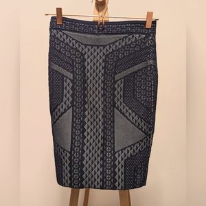 Blue BCBG pencil skirt